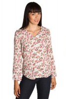 BLUSA YENNY ESTAMPADA MANGA LARGA CUELLO V MARCA DEREK